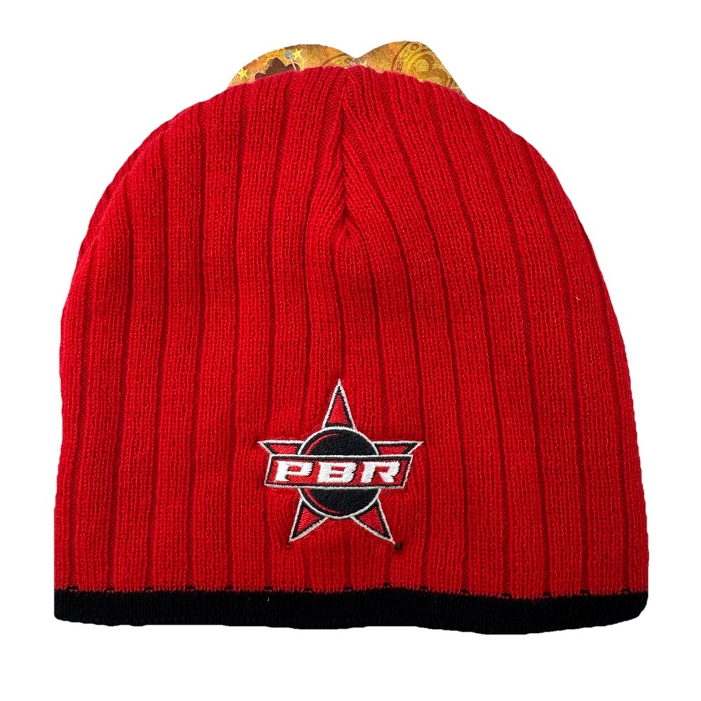 NEW PBR Professional Bull Riding Knit Beenie Winter Cap Hat Rodeo Cowboy Ranch